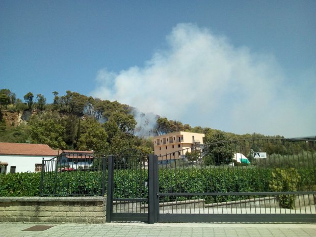 Incendio Pugliano zona Telese Terme