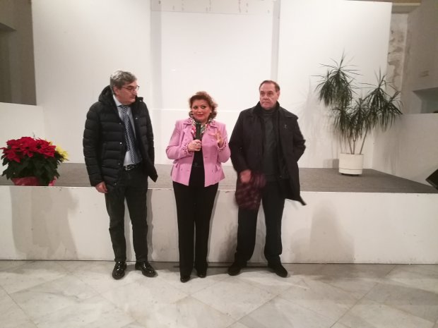 Incanto di Natale 2018 a Palazzo Paolo V. Il prefetto Antonio Cappetta con Rossella Del Prete e Clemente Mastella