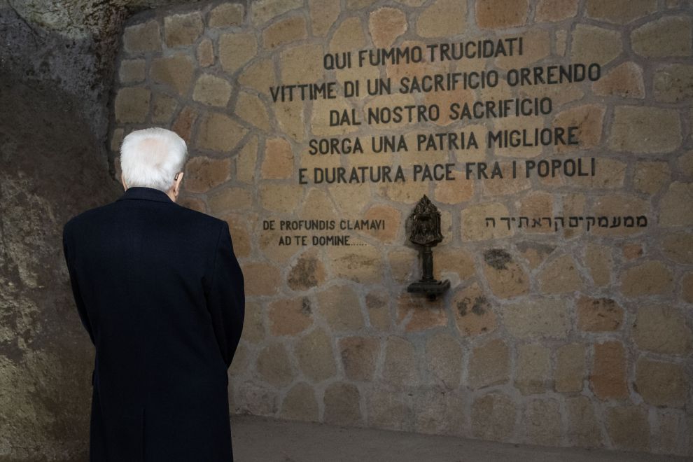 Cerimonia commemorativa eccidio delle Fosse Ardeatine - il Memoriale