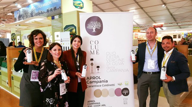 Colume', primo blend extavergine di oliva campano al vinitaly