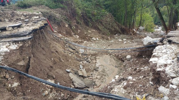 Ponte crollato a Casalduni