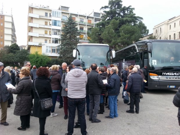 Turisti in citta' nel giorno di Pasquetta