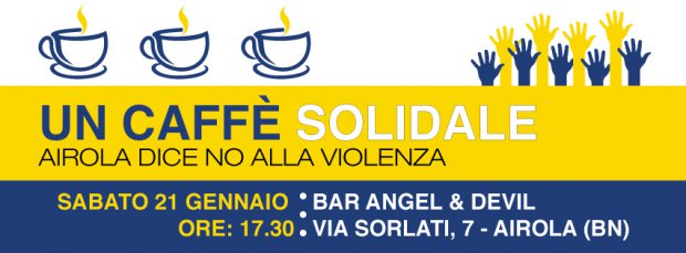 Airola dice no alla violenza con un caffe solidale
