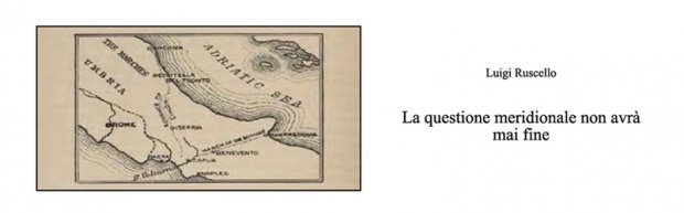 Il volume di Luigi Ruscello dedicato alla Questione Meridionale