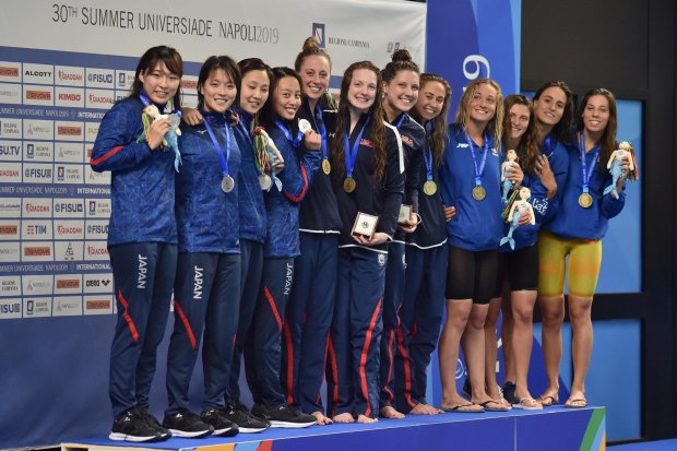 Universiadi. Premiazione gare di nuoto