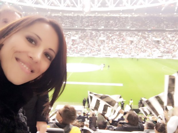 Nunzia De Girolamo alla partita Juventus Benevento