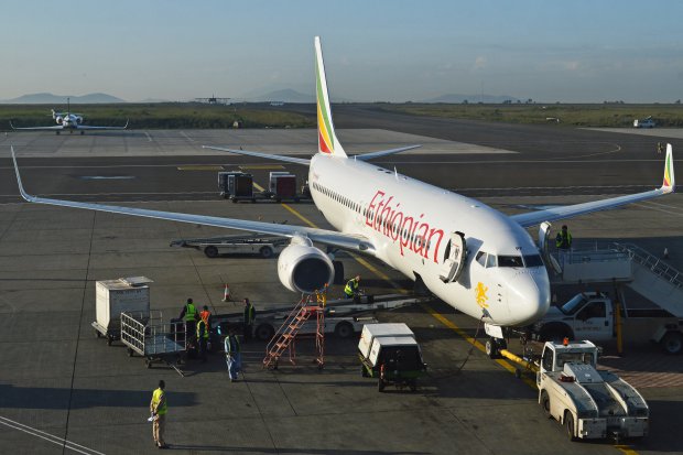 Boeing 737 max 8 - Ethiopian (cc Alan Wilson)