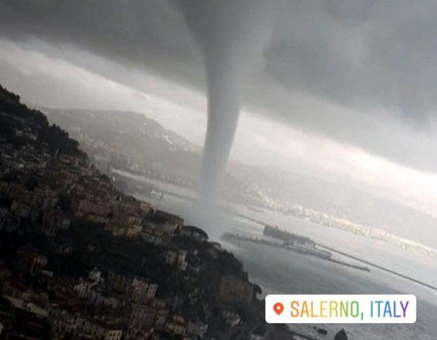 Tornado a Salerno (Foto di archivio 2018)