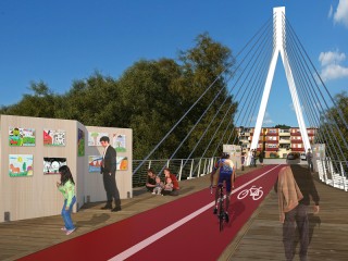 Benevento. Ponte pedonale di S. Maria degli Angeli