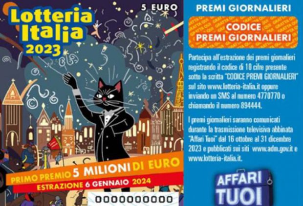 Biglietto della Lotteria Italia 