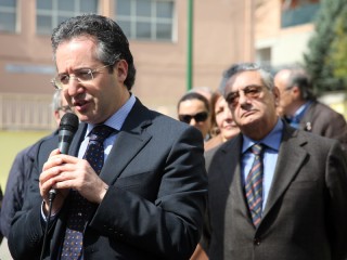 Il sindaco di Benevento, Fausto Pepe e il presidente della Provincia, Aniello Cimitile