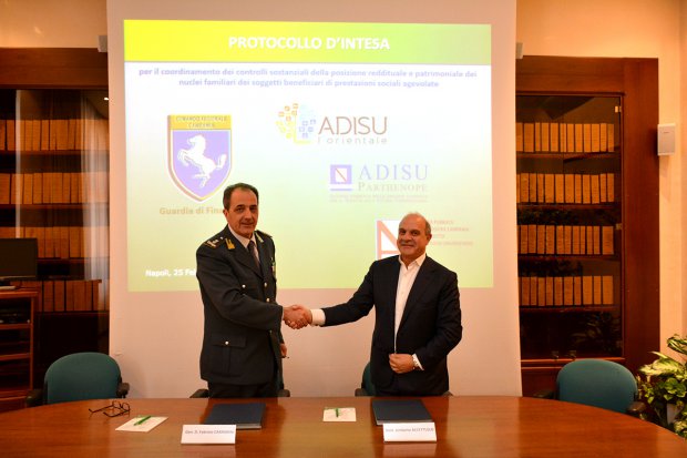 Protocollo d'intesa Guardia di Finanza e Adisu