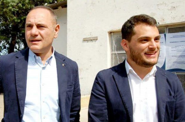 Gianfranco Ucci a destra, Danilo Travaglione a sinistra