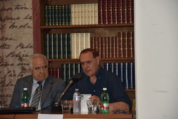 Marco Nanni e Clemente Mastella alla presentazione del libro - Il curioso giornalista