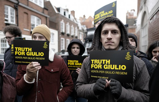 Manifestazione per Giulio Regeni (Foto di Alisdare Hickson from Woolwich, United Kingdom, CC BY-SA 2.0)