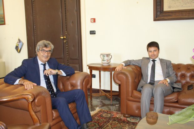 Francesco Maria Rubano, vice presidente della Provincia, e Francesco Antonio Cappetta, prefetto di Benevento