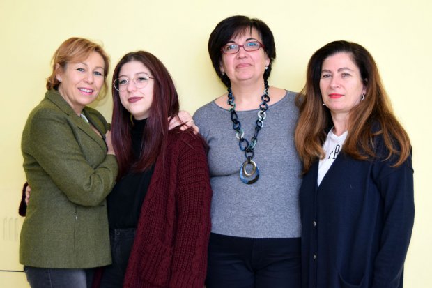 Manuela Maffei al Campionato Nazionale delle Lingue di Urbino con le docenti e la dirigente scolastica