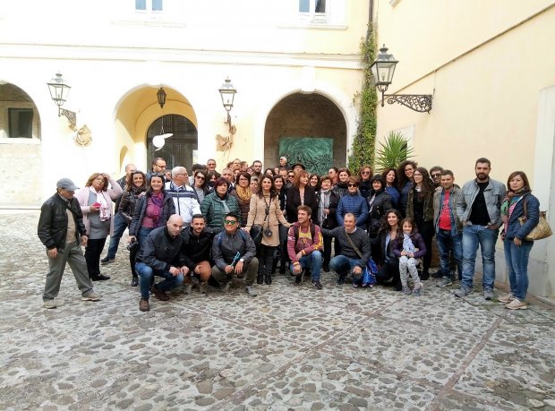 Visitatori della Rocca dei Rettori, oggi 29 ottobre, provenienti da Sarno e Frosinone (Domenica 29 ottobre 2017)