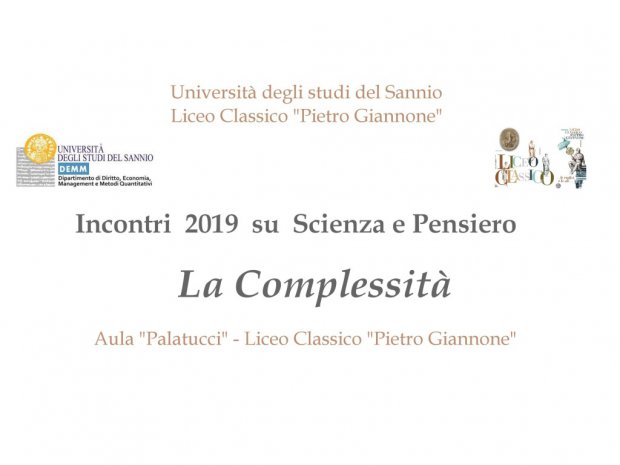 Liceo Giannone e Unisannio - conferenza dibattito Scienza e pensiero