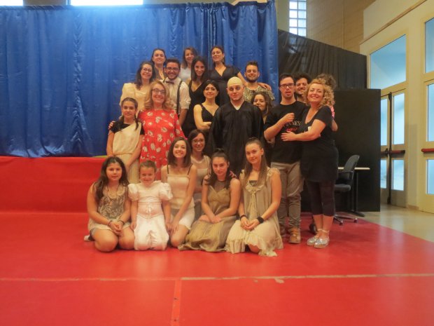 I protagonisti del Musical La Famiglia Addams del laboratorio Ademas