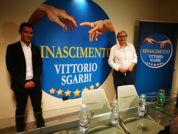 Vittorio Sgarbi presenta a Benevento il suo nuovo movimento politico: Rinascimento,