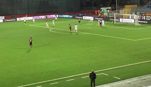 Il goal di Citro. Foto: Trapani Calcio profilo fb